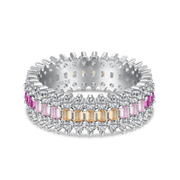 [Aethel]Ornate Colorful Radiant Cut Daily Ring