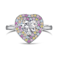[Aethel]Delicate Ebullient Heart Shape Wedding Ring