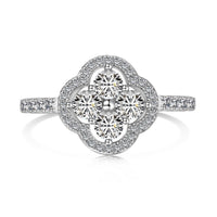 [Aethel]Four Leaf Clover Flower Design Ring