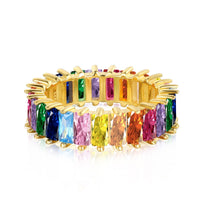 [Aethel]Unique Colorful Radiant Cut RIng