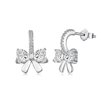 [Aethel]Exquisite Earrings With Heart-Shaped Bow Design