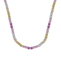 [Aethel]Delicate Colorful Tennis Necklace