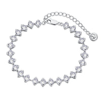 [Aethel]0.5 Carat Ornate Princess Cut Daily Bracelet