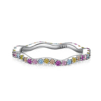 [Aethel]Dainty Colorful Round Cut Party Ring