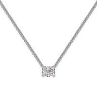 [Aethel]4.0 Carat Elegant Radiant Cut Necklace
