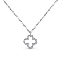 [Aethel]Four-Leaf Clover Hollow Design Exquisite Necklace