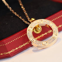 [Aethel]LOVE NECKLACE ADJUSTABLE ROSE GOLD