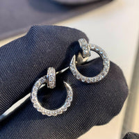 [Aethel]JUSTE EARRINGS SILVER DIAMONDS