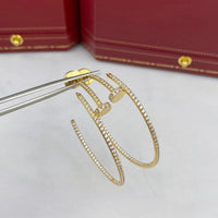 [Aethel]JUSTE EARRINGS FULL DIAMONDS 1.8MM