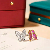 [Aethel]TWIN BUTTERFLY DIAMOND RING