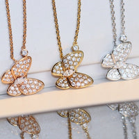 [Aethel]BUTTERFLY DIAMOND NECKLACE