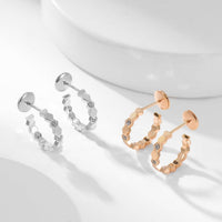 [Aethel]BEE LOVE DIAMOND HOOP EARRINGS