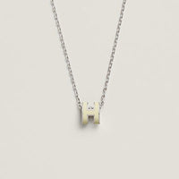 [Aethel]HM CLIC YELLOW ENAMEL GOLD NECKLACE