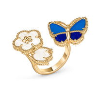 [Aethel]LUCKY SPRING BUTTERFLY OPEN-FACE RINGS