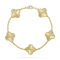 [Aethel]CLOVER 5 FLOWERS LASER BRACELET