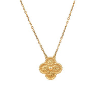 [Aethel]CLOVER 15MM  BRONZING NECKLACE