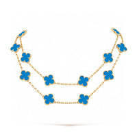 [Aethel]CLOVER 20 MOTIFS TURQUOISE GOLD