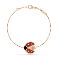 [Aethel]LUCKY SPRING 1 MOTIF PINK GOLD BRACELET
