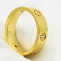 [Aethel]LOVE RING 5.5MM 3 DIAMONDS GOLD