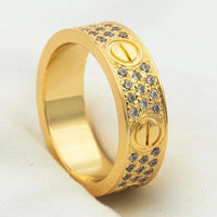 [Aethel]LOVE RING 5.5MM DIAMONDS PAVED