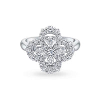 [Aethel]LOOP RING FULL MOTIF DIAMOND 16MM SILVE